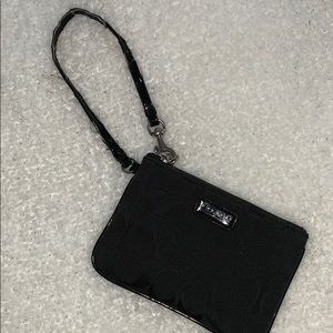 Black coach wristlet
